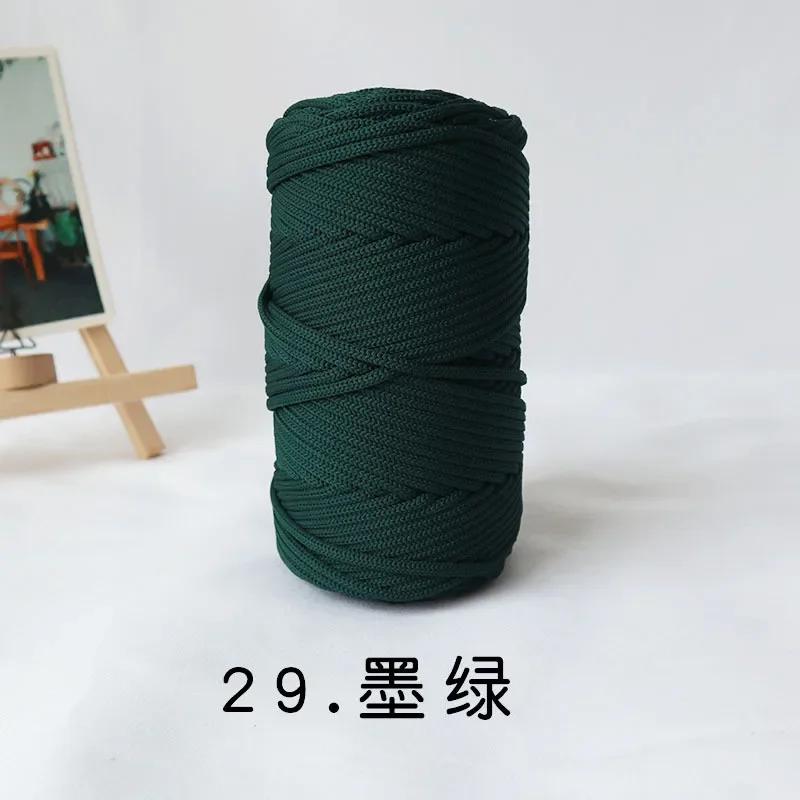 300g/4mm Polyester Nylon Mischgarn Große Rolle Runder Hohlfaden DIY Handgewebtes Wandteppich Dekorationsgarn Häkelstrang