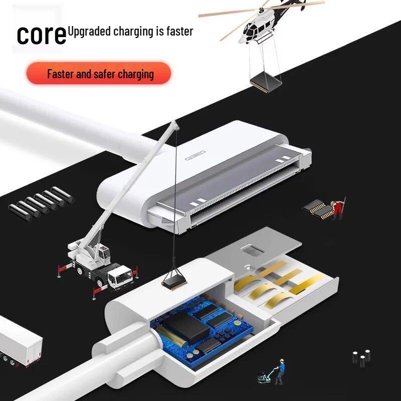 Compatible Charging Cable for Apple Devices: iPad 1/2/3, iPod Touch, iPhone 4/4s (Old Wide Port)