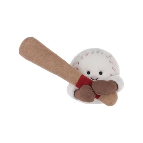 Apricot Lamb Happy Baseball Plush Toy 14cm Soft Cute Fluffy