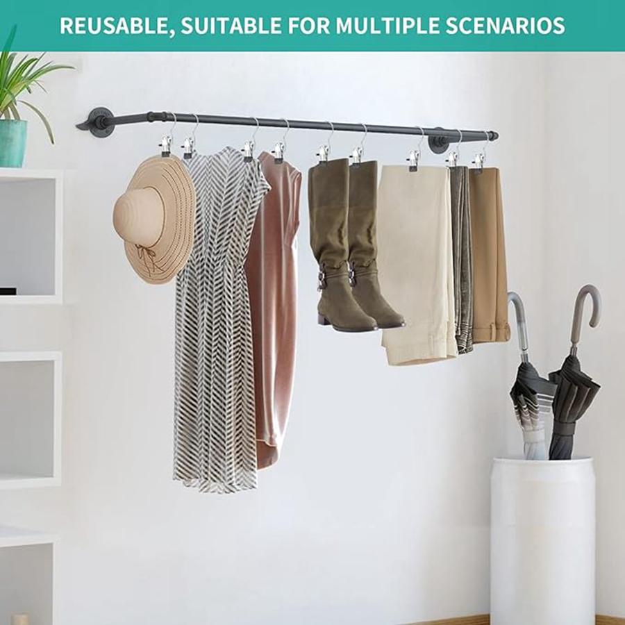 1 Stuk Roestvrijstalen Wasknijper Multifunctionele Kledingdroogklemmen met Haak Stevige Winddichte Kledingpinnen Sokken Handdoekhanger