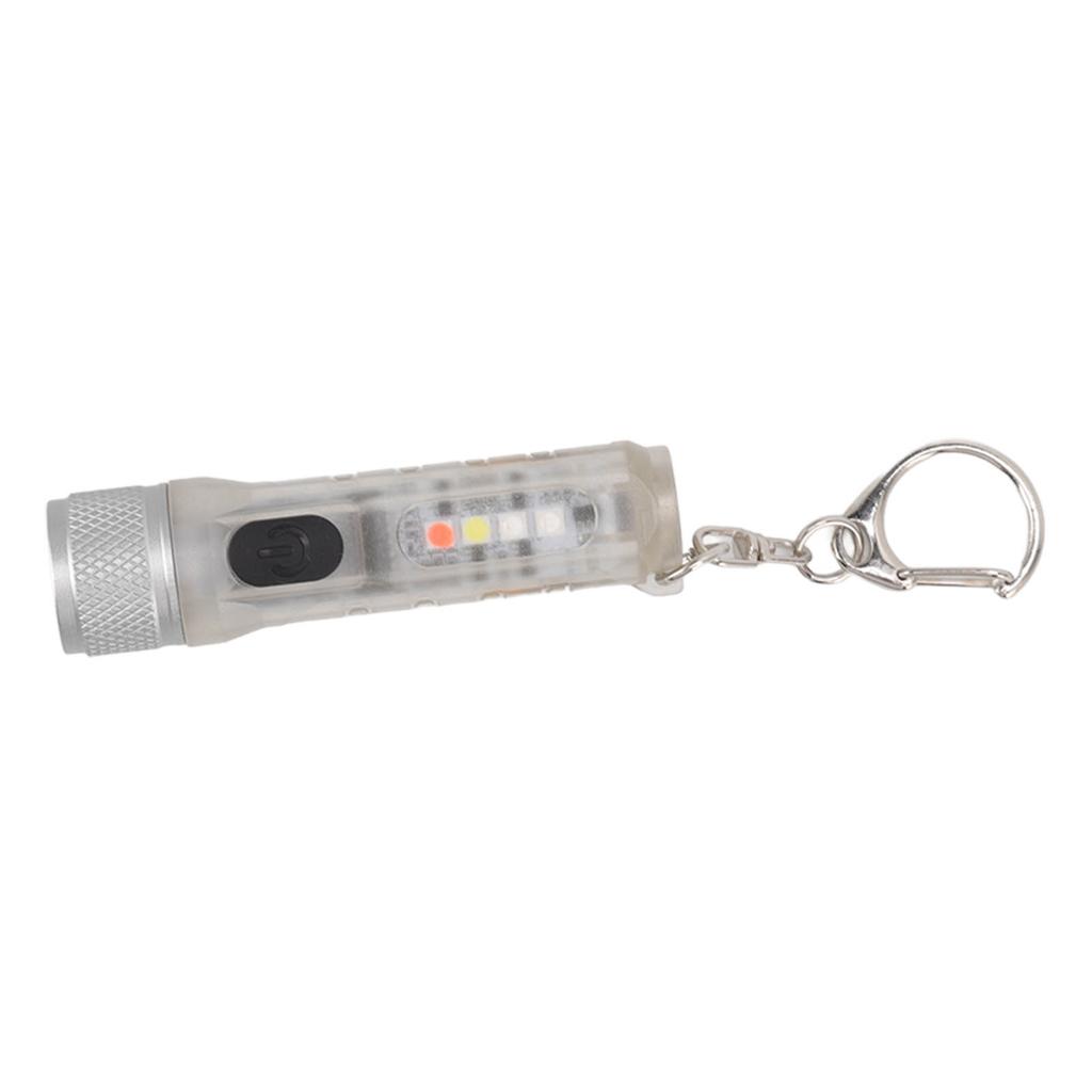 Strong Light Mini Keychain Flashlight Outdoor Portable Super Bright Multifunction LED Flashlight USB Rechargeable