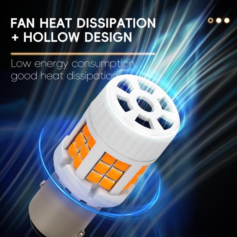 12v 1156 Bulb LED Car Lights Parking Lamp Reverse Lighting Turn Signal Applies To BAU15S, BA15S, And 1157 Sockets