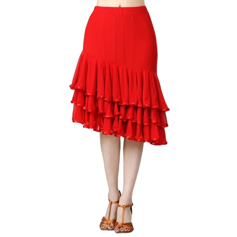 Ballroom Dance Skirts for Women Elegant Ballroom Dancing Waltz Dances Party Long Swing Mesh Skirt Performances Costumes