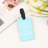 PVC luggage check-in anti loss identification card sleeve, label, three-dimensional soft rubber tag, European and American retro style