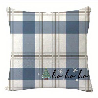 Home Decor Merry Christmas & Snowy Winter Pillows Pattern Cushion Cover Suitable For Sofa Bedroom Car Pillow Cover