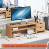 Double-Layer Desktop Monitor Riser & Keyboard Organizer