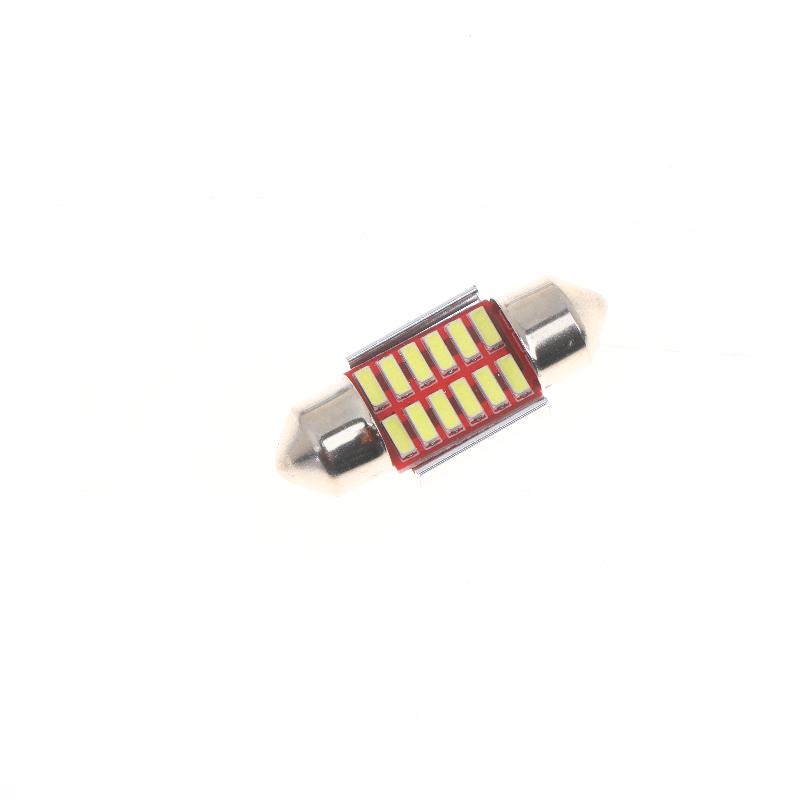 10Pcs 4014 Chips Canbus 12V Led Bulb 31Mm 36Mm 39Mm 41Mm Car Festoon Light Interior Dome Reading Lights 6000K Pure White