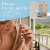 Round Egg-shaped Box Openable Flower Necklace Copper Pendant Jewelry Accessories  Anniversary