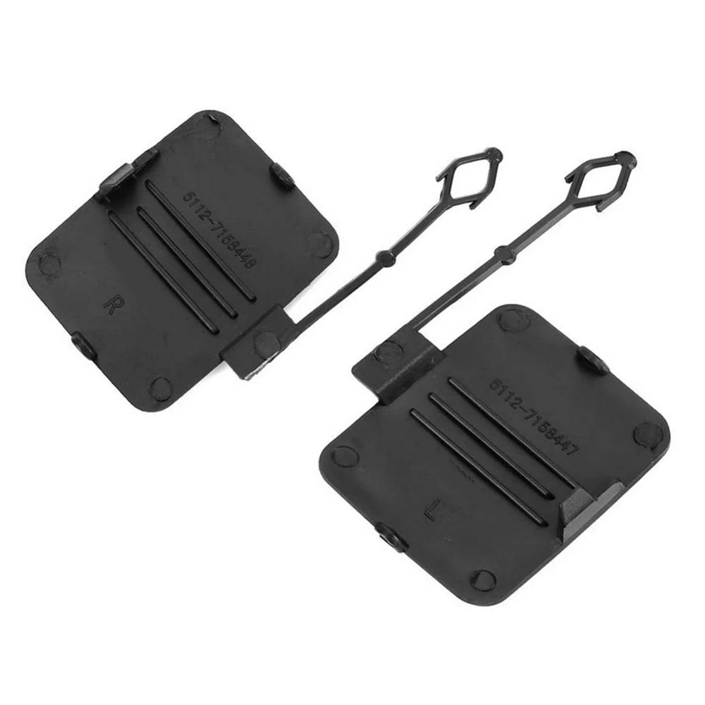 2Pcs For 07-10 BMW X5 E70 Rear Bumper Tow Eye Hook Cover 51127158448 51127158447