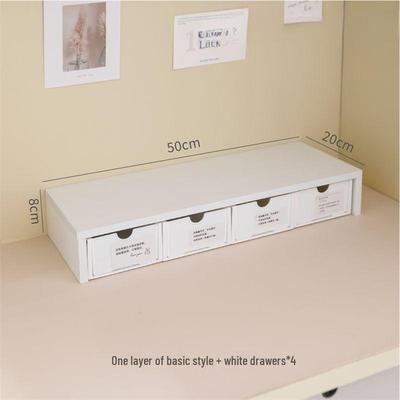 Desktop Organizer Monitor Riser and Laptop Storage Rack