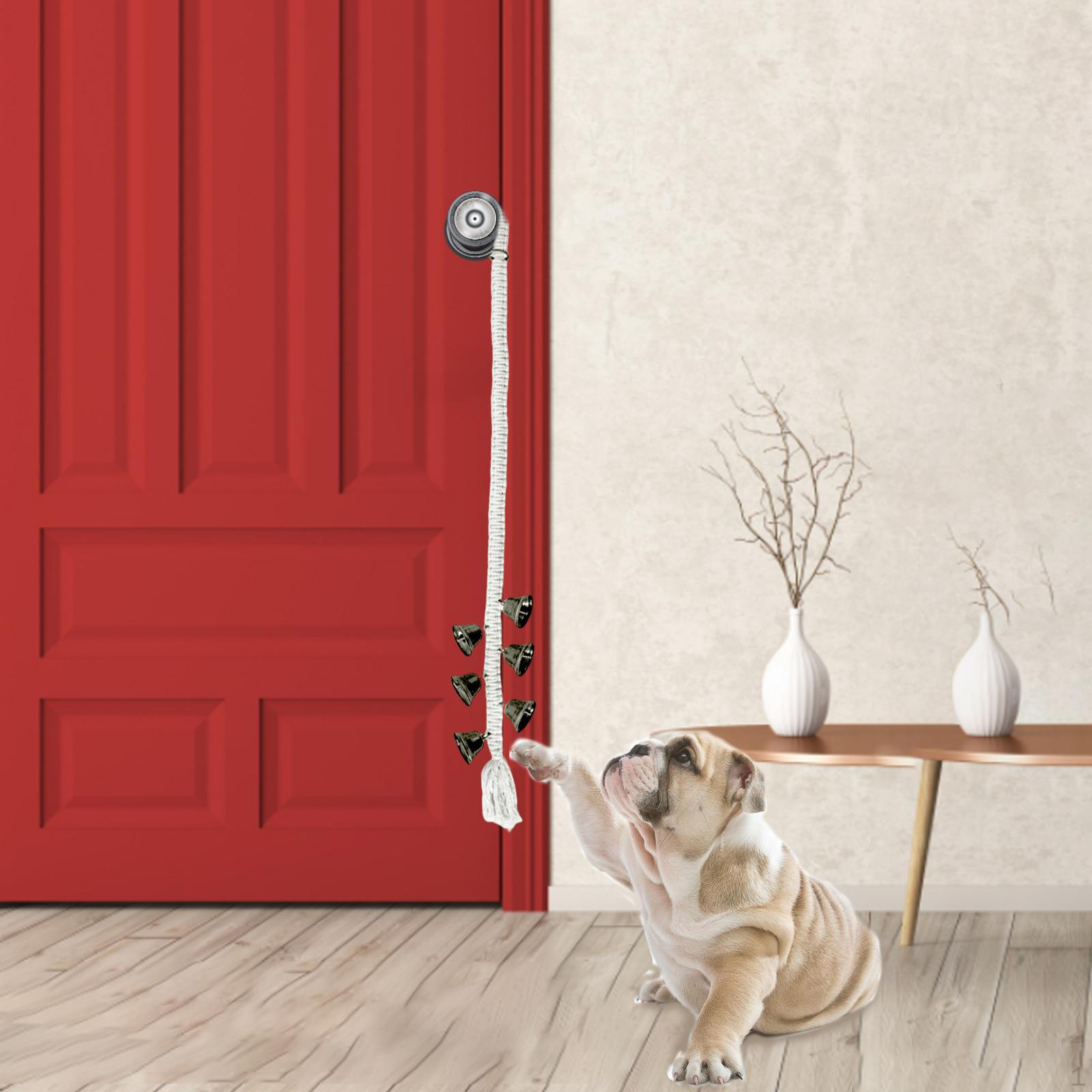 Приучение к туалету Дрессировка собак и приучение вашей собаки к туалету, Громкая дверь Туалет Собаки Cotton Rope