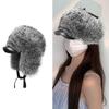 Furry Plush Ushanka Caps for Teens And Women Windproof Thick Trapper Hat Warm Pullover Hat Outdoor Winter Activity Hat