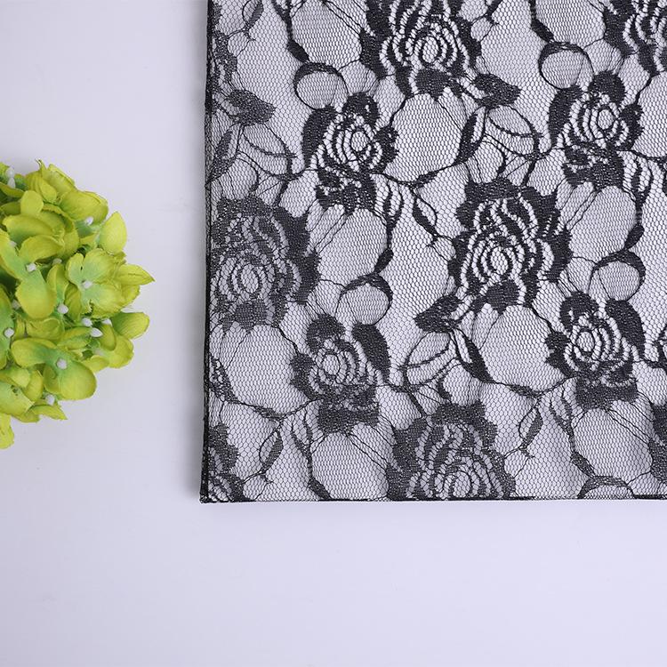 Children's Black Non-Elastic Polyester Mesh Lace Rain Umbrella Skirt Fabric