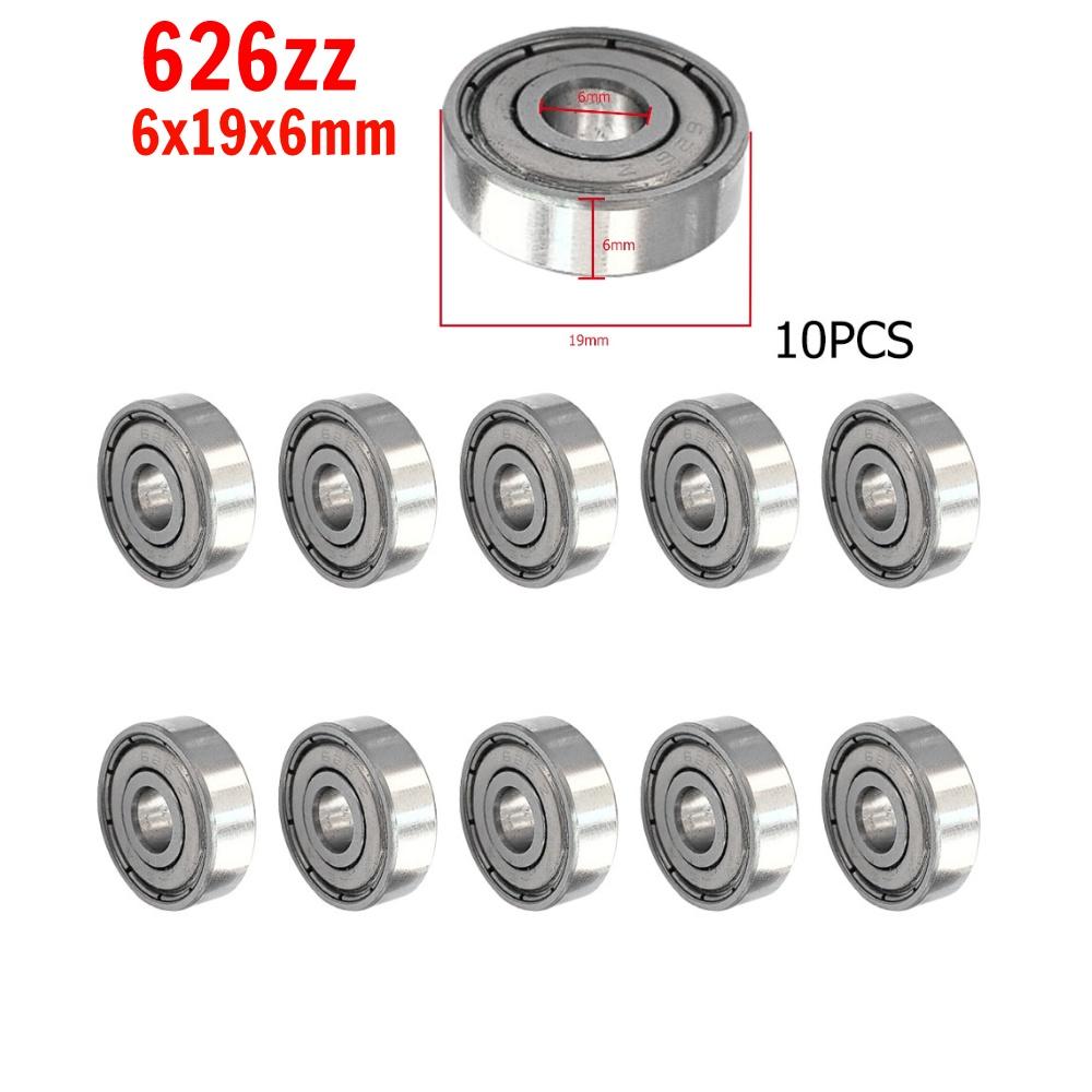 10pcs Miniature Bearings 685zz 608z 625ZZ Silent Small Bearing Deep Groove Mini Ball Bearing Carbon Steel for Skateboard Scooter