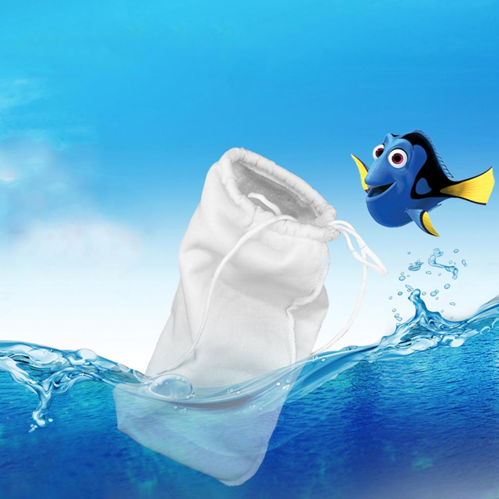 Aquarium Filter Reuse Wash Filter Fish Tank Bottom Pond Filter Bag Biological Filtration Clean Filtering Impurities Accessories