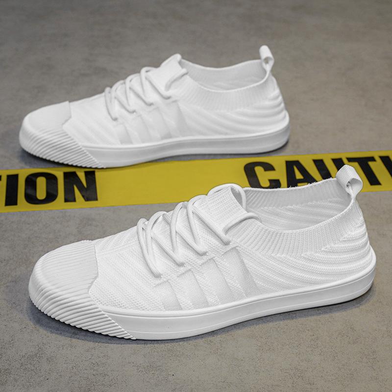 

Мужские кроссовки повседневная обувь для скейтбординга мужские плоские брендовые модные парусиновые туфли дышащие нескользящие вождение теннис спортивная обувь 39 белый