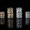 50Pcs Diamond-Encrusted Wheel Spacer, 8mm Bead Spacing, DIY Material, Handmade Jewelry Accessory For Bracelets And Necklaces