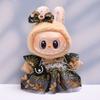 Sequined Dress Sitting Labubu Time Cloth Handmade 17cm Plush Dolls Clothes  Children Gift