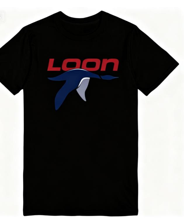 Loon Mountain Resort Ski Print T-shirt for Men and Women, Fashionable and Versatile Pure Cotton Trendy Top for Summer