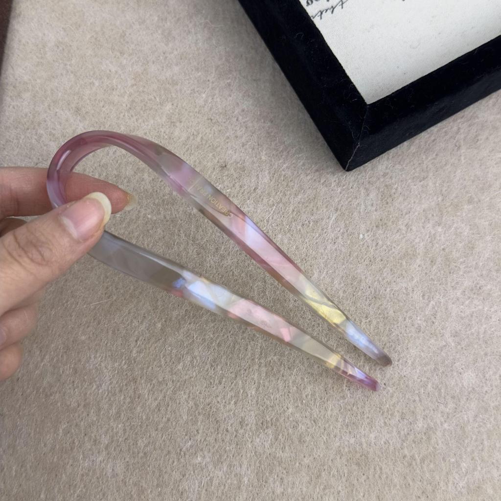 Acetat U-förmige Haarnadel: Hochwertige vielseitige Hochsteckfrisur, Neuer chinesischer Stil 2023