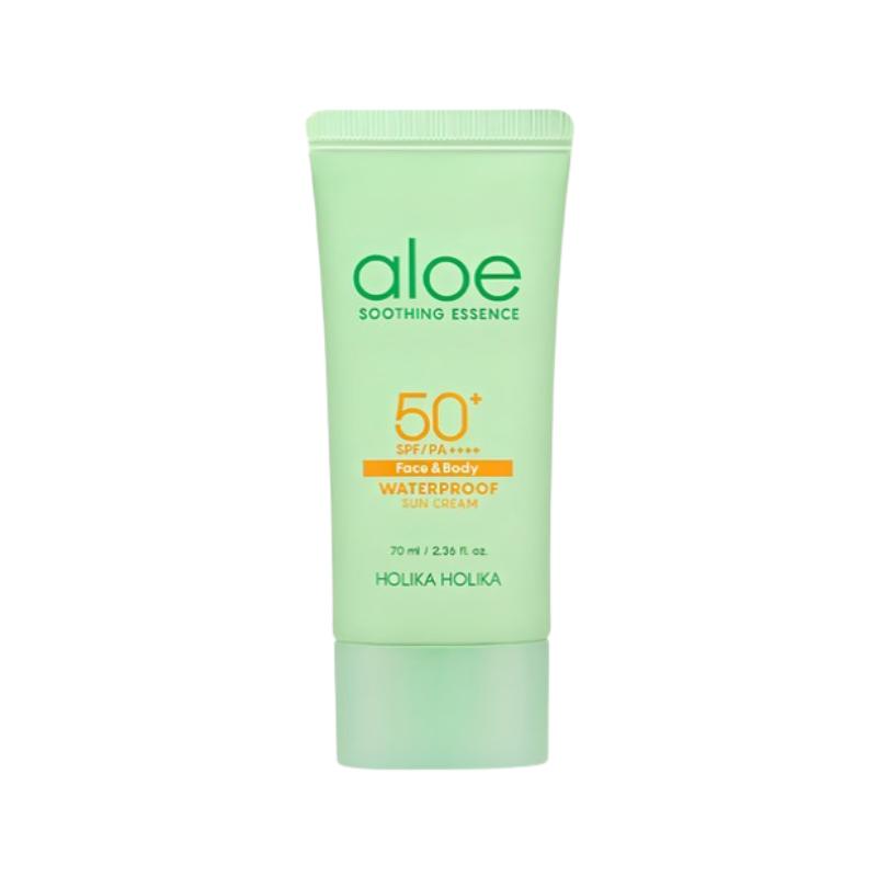 

HOLIKA HOLIKA Aloe Waterproof Sun Cream SPF50+ PA++++ 70ml – Water-Resistant Soothing UV Protection for Sensitive Skin