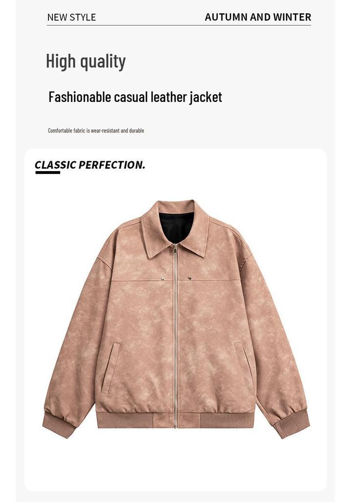 2025 Hipster Jacket: Men's High Street Trend, Hong Kong, Japanese Harajuku & Korean Style, Spring/Autumn, Loose Fit