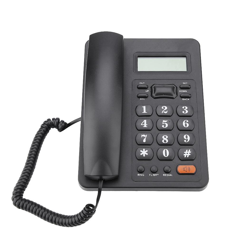 Wired Home Office Caller ID Display Landline Fixed Telephone with Redial Function