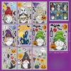 New Halloween Carnival Window Sticker Celebration Party, Dwarf Party Party Decoration Sticker