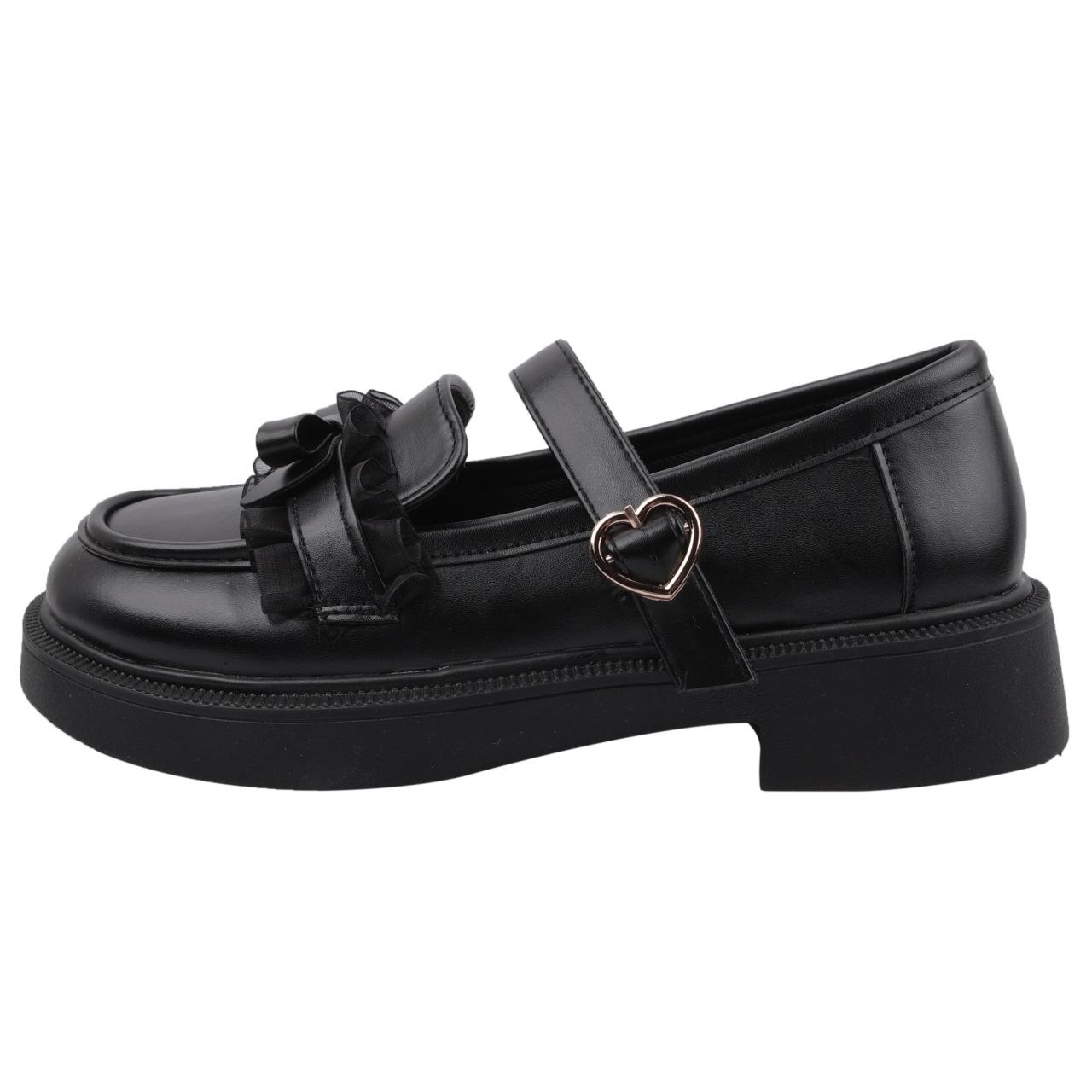

Женские повседневные туфли-лоферы из мягкой кожи с пряжкой в виде одного слова и надписью «Мэри Джейн» 40 чёрный