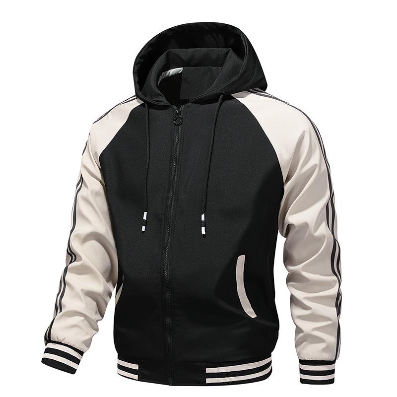 2024 Autumn Trendy Men's Hooded Jacket - Fashionable, Versatile, Youth Style