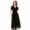 Eiaenlei Ar_Simple V-Neck Short Sleeve Dress