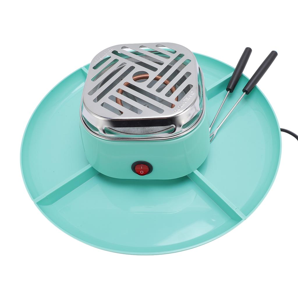 Indoor Electric Smores Maker with 4 Detachable Trays Adjustable Temperature Tabletop Chocolate