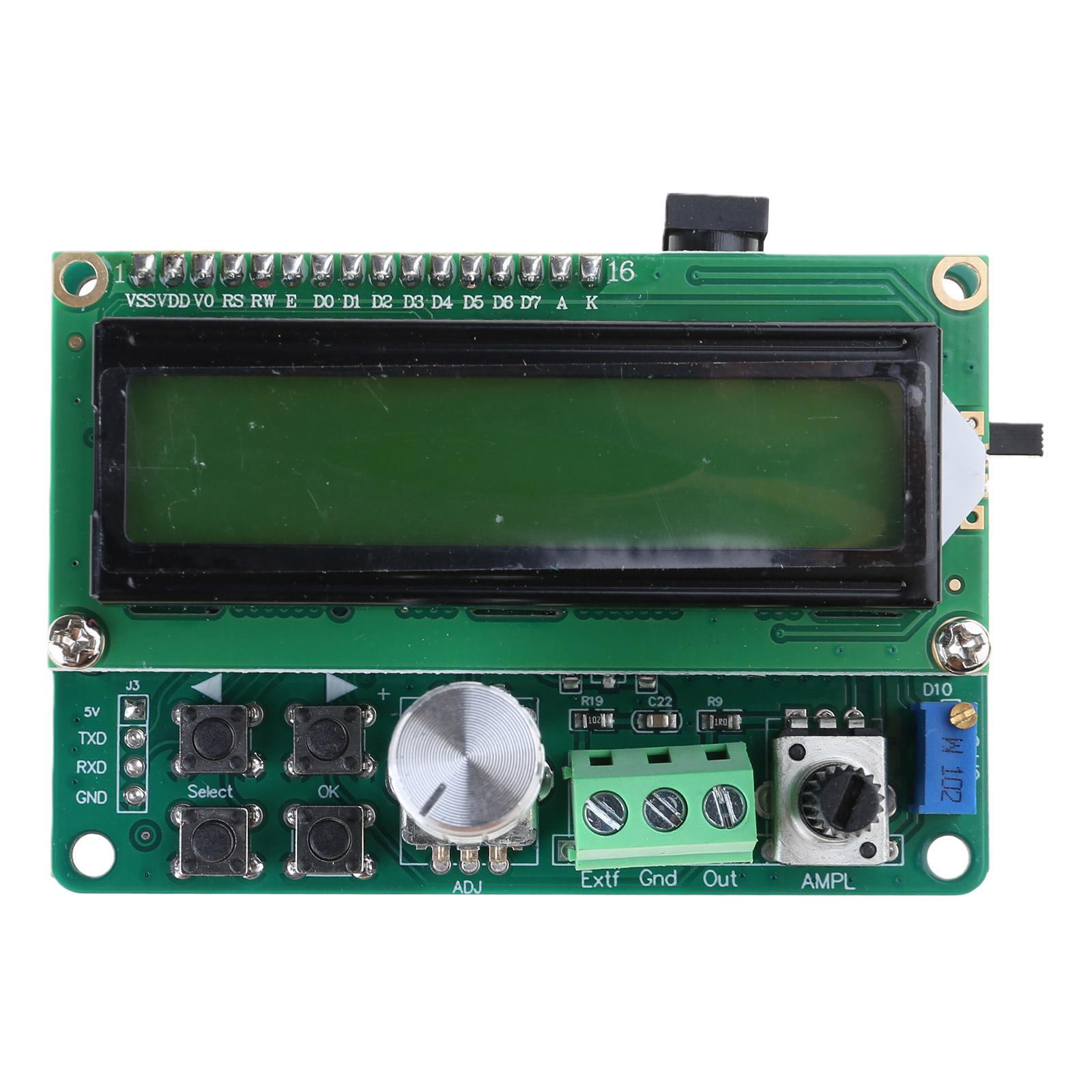 

DDS Function Signal Generator Module Signal Device Clear LCD Display 0.01hz ~ 50khz Frequency 1