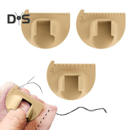 3 szt. Antypoślizgowy szablon do szycia DIY Narzędzia do prowadzenia ściegów Wielofunkcyjny kompaktowy design Przenośny zestaw szablonów do szycia