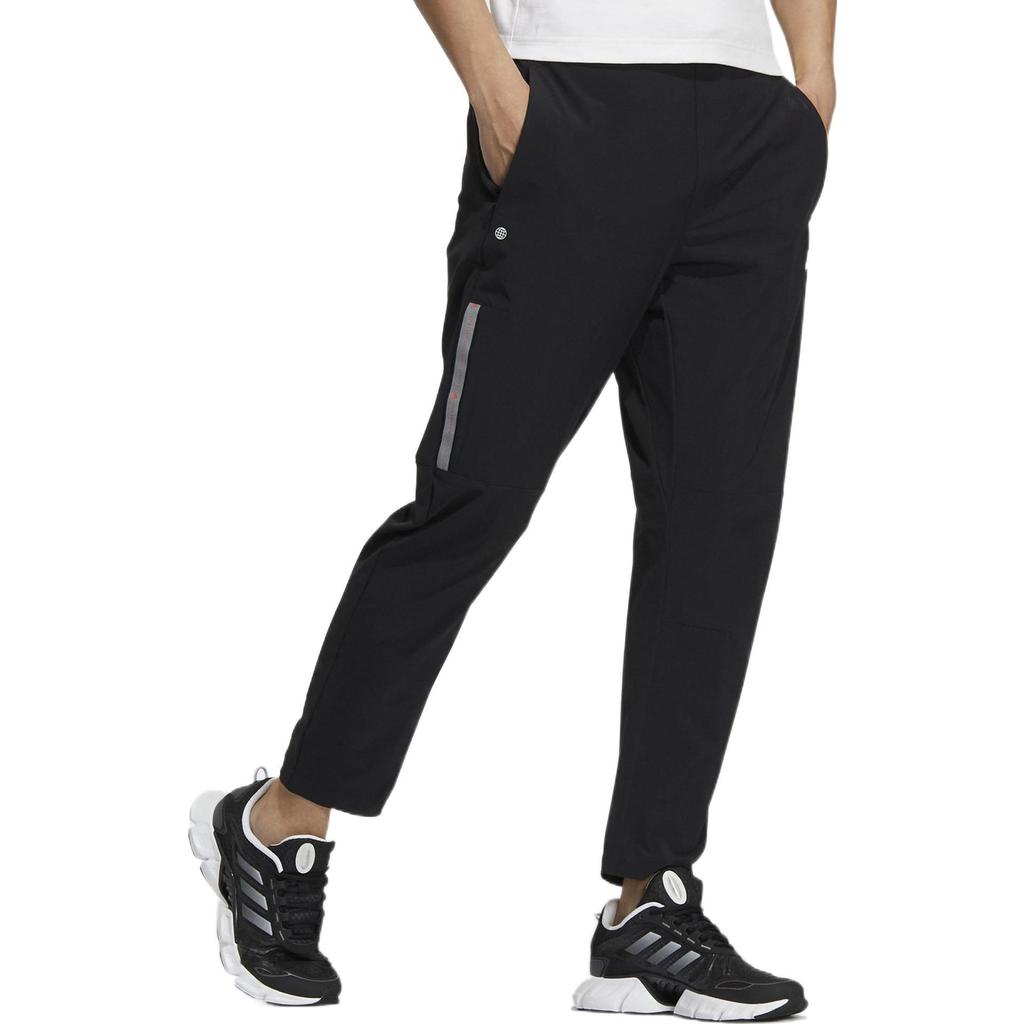 adidas Knitted Sweatpants Men's Black Moderate Slim Fit Pants HM5157