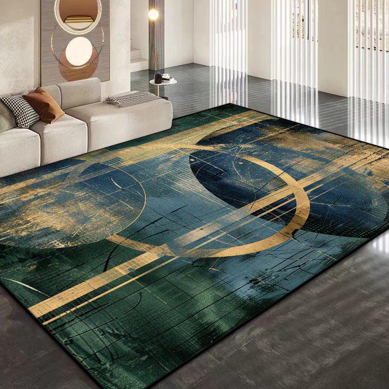 Modern Abstrakt Großformat Wohnzimmerteppich Weich Rutschfest Garderobe Sofatischmatte Leicht zu Reinigen Raumdeko Teppich Maschinenwaschbar