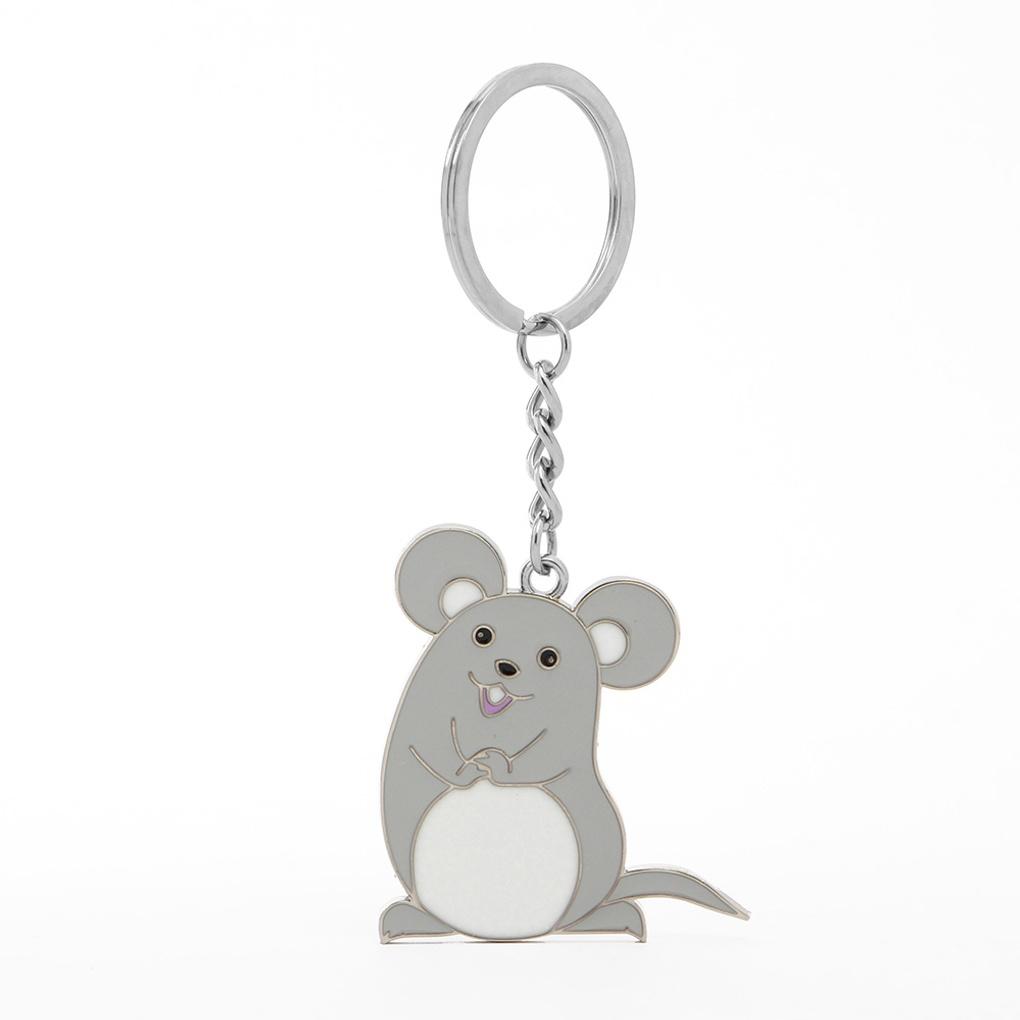 Gray Rat Keychain Year of the Rat Car Key Holder
