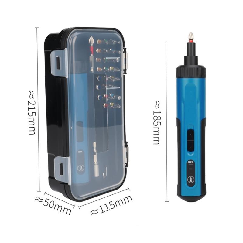 27 In 1 Cordless Electric Screwdriver Set With Multiple Bits Rechargeable 2000mAh Battery For Home Repair DIY Projects