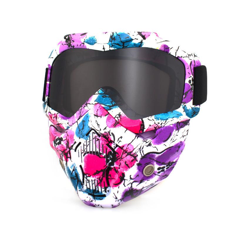 Retro face masks, goggles, off-road motorcycles, racing goggles, outdoor cycling glasses, skiing