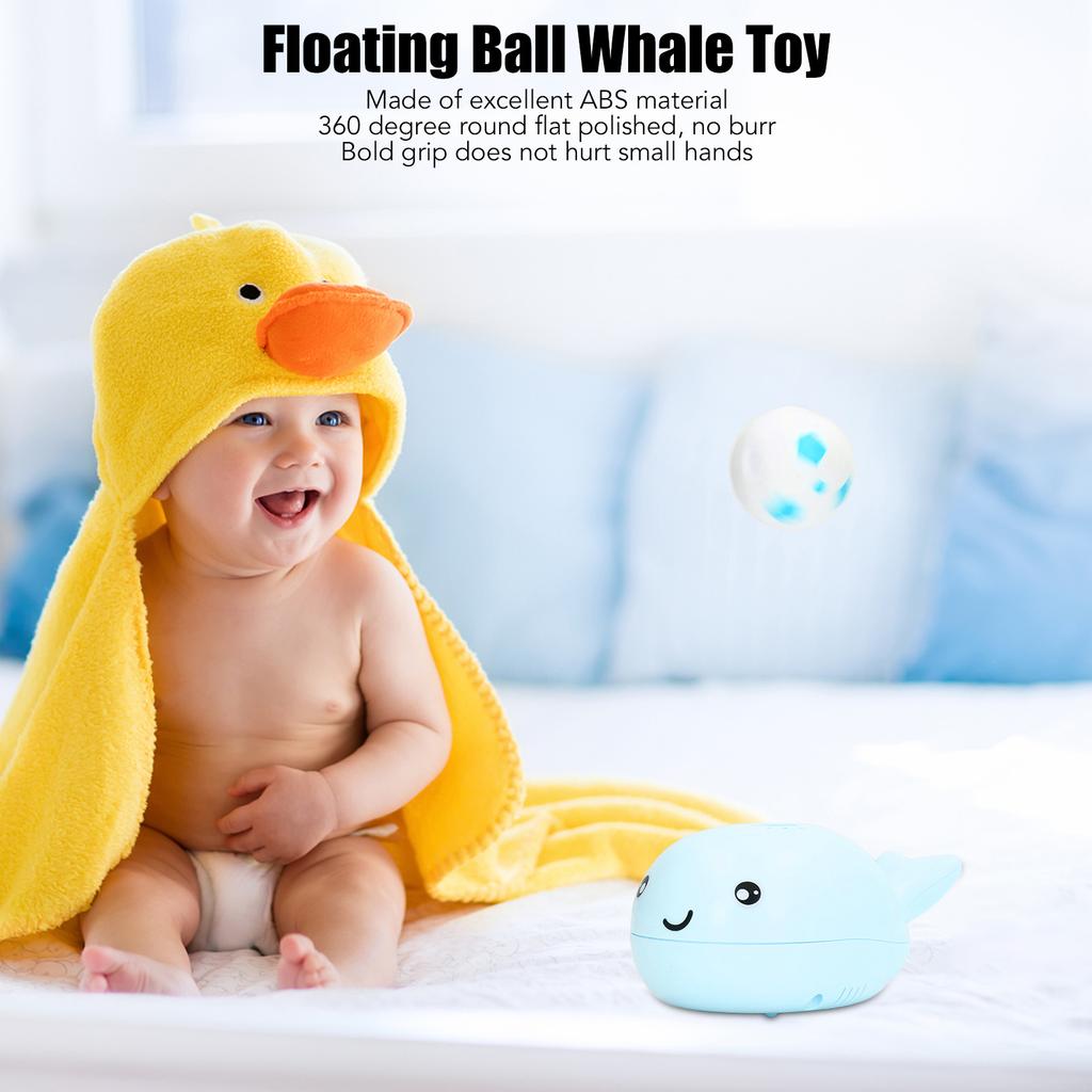 Whale Bath Toy USB Charging Electric Cute Floating Toy with Fan Function for Children Gift
