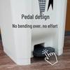 Handun 50L Outdoor Foot Pedal Trash Can with Lid