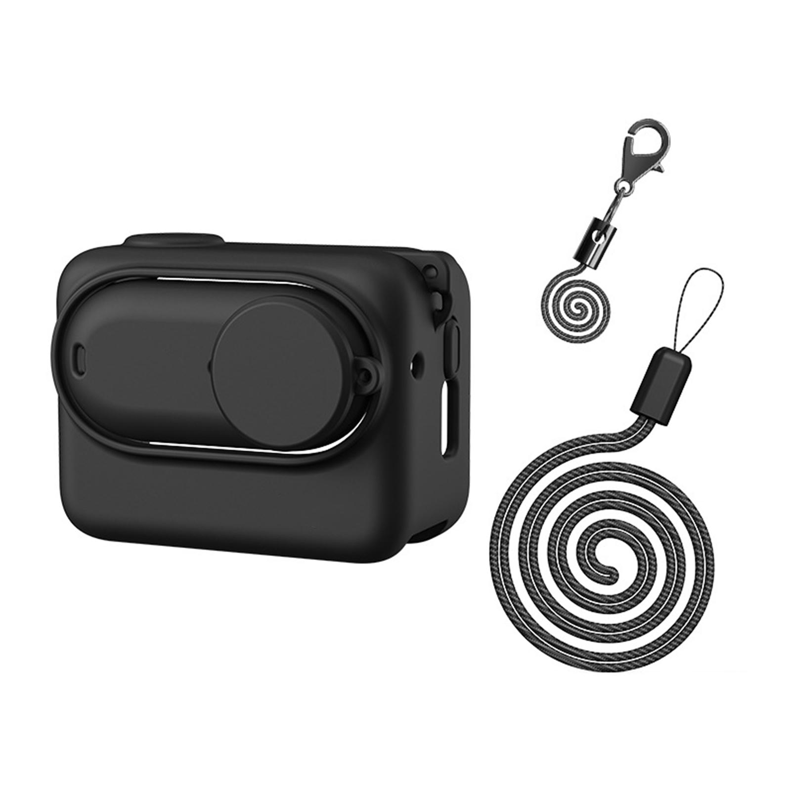 

Silicone Case Cover for GO3 Camera Dustproof Silicone Protective Case Lens Cap Anti-Drop Shockproof чёрный