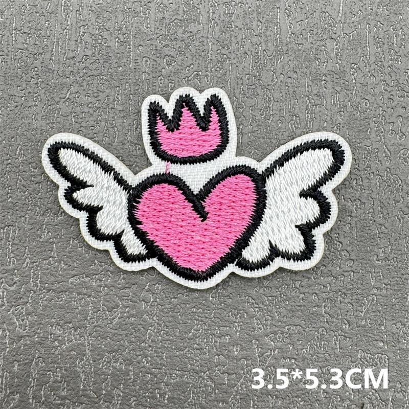 Cute Cartoon Small Embroidery Patches For Clothing Candycherry Patch Iron On Patches On Clothes Fusible Patch Stickers Badges