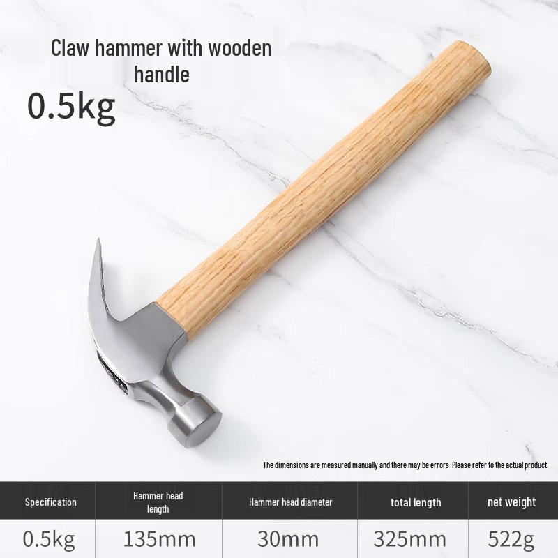 Exklusiver Newcomer Klauenhammer: Stahlkopf, Holzgriff, Nagelzieher – Ideal für Haushalts-Holzarbeiten