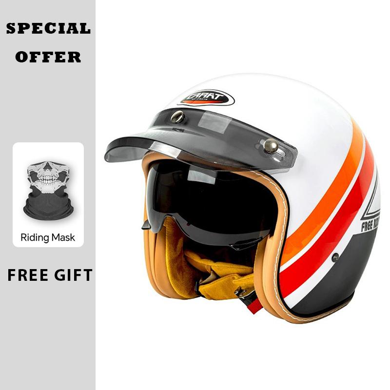 Jet Helmet Men Women Open Face Motorcycle Helmets DOT Approved Capacete De Moto ABS Material Moto Equipments ECE Certified