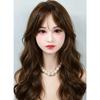 TEBILY High-Quality TPE Head Wig Type #205 Brown Curly Hair Head Only 2 Connection Methods Stand Not Included