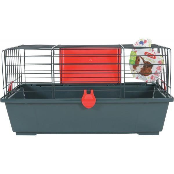 Cage - Zolux - Classic 80 - Rouge - Bois - Pour Cobaye Et Hamster