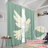 2pcs 2D flat printing Scene Curtains God Hope Spirit Peace Polyester Without Electricity Festive Holiday for Holiday Decor