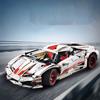 C61018 LP610 4-wheel Drive Racing Vehicle Model With Independent Suspension System High-difficulty Assembling Building Blocks Toys