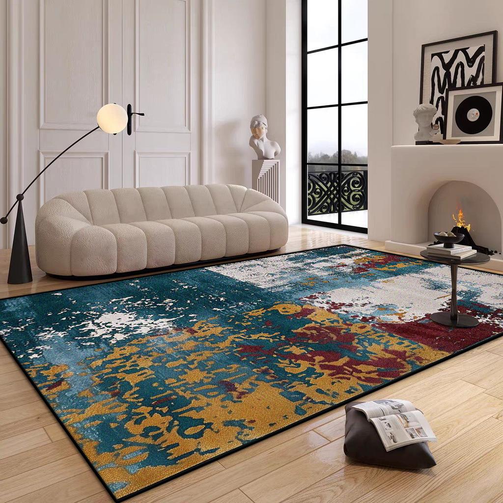 Tappeti Moderni di Lusso Grandi per Decorazione Soggiorno Tappeto Astratto Antiscivolo Tappeti per Camera da Letto Ingresso Tappetino Lavabile per Cucina